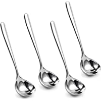 IMEEA Cucharón de salsa de 20 cm SUS304 de acero inoxidable para servir cuchara- juego de 4